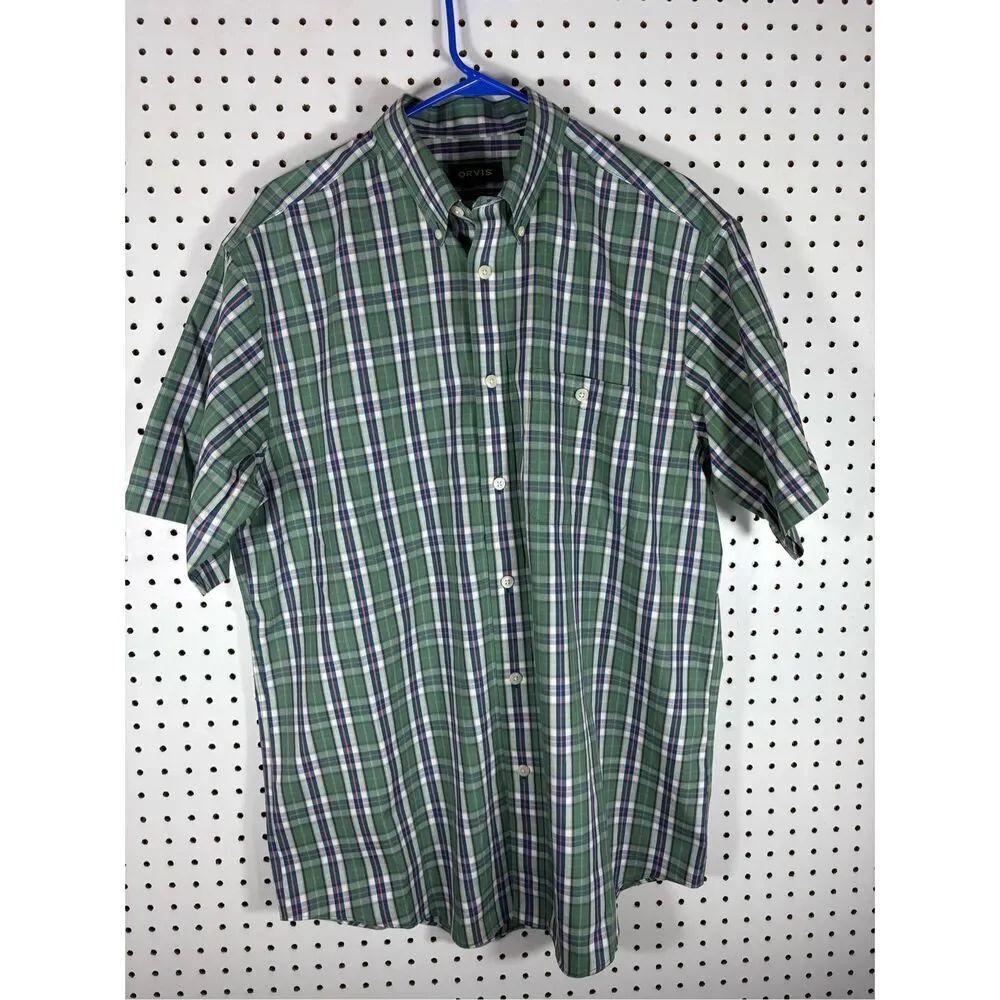 Orvis wrinkle free button down shirt size L